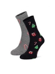 Lasocki Skarpety długie 2MB-001-AW24 (2-pack) Szary. Szare skarpetki męskie Lasocki, bez wzorów, z bawełny. Za 29.99 zł.