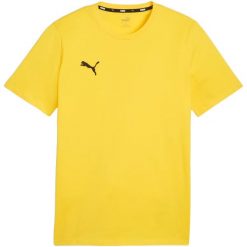 Koszulka męska Puma Team Goal Casuals Tee. Żółte t-shirty sportowe męskie Puma, m, bez ramiączek, do piłki nożnej. Za 107.22 zł.