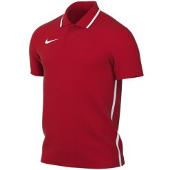 Męska koszulka polo Nike Dri-FIT Park 26 czerwona. Czerwone koszulki polo męskie Nike, m, z materiału, bez ramiączek, na fitness i siłownię, dri-fit (nike). Za 89.99 zł.