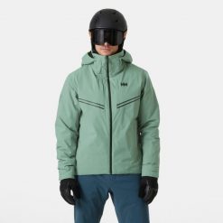 Kurtka narciarska Helly Hansen Alpha Infinity. Zielone kurtki męskie Helly Hansen, m, bez wzorów, bez kaptura, narciarskie. W wyprzedaży za 2,202.50 zł.