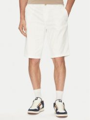 Robe di Kappa Szorty materiałowe Oris 600BTI0 Écru Slim Fit. Szorty męskie Robe di Kappa, z bawełny, bez kołnierzyka. Za 309.99 zł.