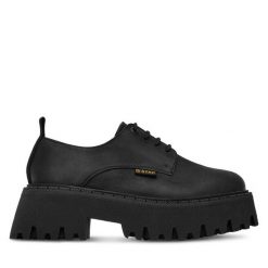 Półbuty G-Star. Czarne półbuty damskie G-Star, bez wzorów, retro, bez obcasa, na płaskiej podeszwie. Za 223.99 zł.