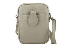 Listonoszka etui skórzane BARBERINI'S j. beżowe 887-10. Brązowe shopper bag damskie Barberinis, bez wzorów, ze skóry, na ramię, małe, bez dodatków. Za 119.99 zł.