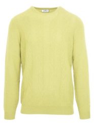 Malo Optimum Kaszmirowy sweter w kolorze jasnożółtym rozmiar: XL. Żółte swetry męskie Malo Optimum, xl, bez wzorów, z kaszmiru, bez kołnierzyka. Za 491.99 zł.