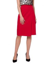 Stylove Spódnica w kolorze czerwonym rozmiar: L. Czerwone spódniczki damskie Stylove, l, bez wzorów, midi. Za 162.49 zł.