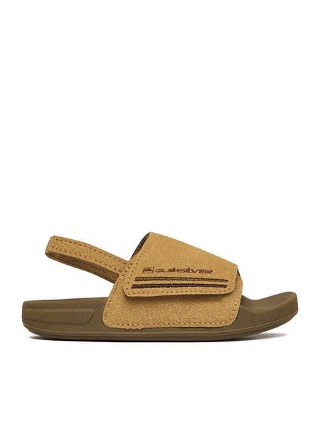 Quiksilver Sandały EO-POCHI SUEDE CQ10164TT Beżowy. Brązowe sandały chłopięce Quiksilver, z syntetyku, bez zapięcia. Za 99.99 zł.
