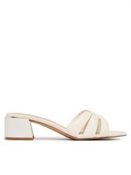 Aldo Klapki Hanne 13917594 Biały. Białe klapki damskie Aldo, bez wzorów, ze skóry, bez obcasa. Za 269.99 zł.