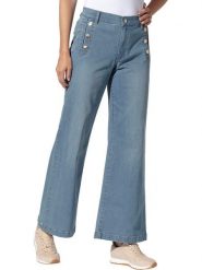 Heine Dżinsy - Comfort fit - w kolorze błękitnym rozmiar: 38. Niebieskie jeansy damskie Heine, z podwyższonym stanem. Za 68.95 zł.