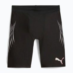 Spodenki do biegania męskie PUMA Run Elite Reflective Tight. Czarne szorty męskie Puma, bez kołnierzyka. Za 169.99 zł.
