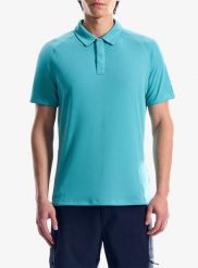 Koszulka polo męska Berghaus Ivyhill Tech Polo Am. Niebieskie koszulki polo męskie Berghaus, m, bez wzorów, z materiału, bez ramiączek. Za 219.99 zł.