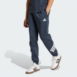 Spodnie Future Icons 3-Stripes. Fioletowe spodnie sportowe męskie Adidas, z materiału. Za 279.00 zł.