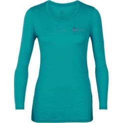 Icebreaker Damski t-shirt z długim rękawem Tech Lite, turkusowy S. Niebieskie bielizna termoaktywna damska Icebreaker, s, bez wzorów. W wyprzedaży za 255.00 zł.