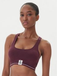 Tommy Hilfiger Biustonosz top UW0UW06061 Bordowy. Czerwone biustonosze Tommy Hilfiger, s, bez wzorów, z bawełny, bez kołnierzyka. Za 179.99 zł.