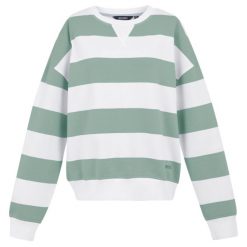 Damski Sweter Z Dekoltem W Szpic Avika II Stripe. Białe swetry klasyczne damskie Regatta, xl, bez kołnierzyka. Za 84.99 zł.