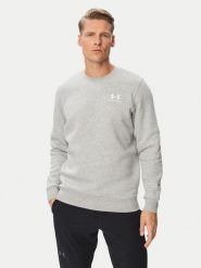 Under Armour Bluza Ua Essential 1374250 Szary jasny Loose Fit. Szare bluzy bez kaptura męskie Under Armour, bez wzorów, z bawełny, sportowe, bez kołnierzyka, bez ramiączek. Za 249.99 zł.