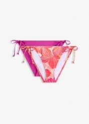 Figi bikini (2 pary). Fioletowe bikini damskie bonprix, bez wzorów. Za 25.98 zł.