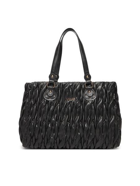 Liu Jo Torebka Ecs M Tote AF5014 E0457 Czarny. Czarne torebki klasyczne damskie Liu Jo, bez wzorów, ze skóry, bez dodatków. Za 719.99 zł.