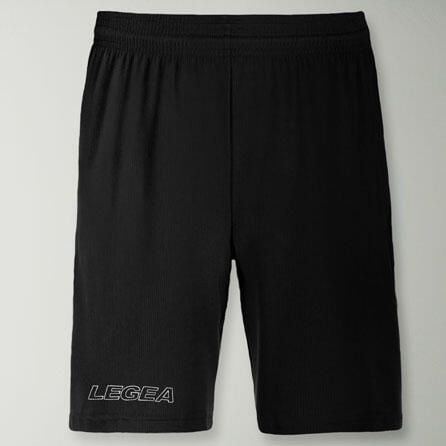 Męskie Szorty Biegowe Bermuda z Kieszeniami i Elastycznym Pasem Czarne. Czarne szorty męskie Legea, bez wzorów, z bawełny, sportowe. Za 48.00 zł.