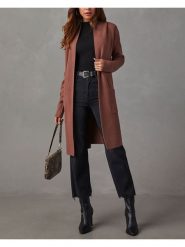 Milan Kiss Kardigan w kolorze jasnobrązowym rozmiar: XL. Brązowe kardigany damskie Milan Kiss, xl, bez wzorów. Za 165.99 zł.