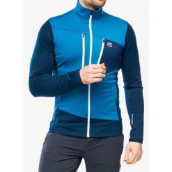Bluza z zamkiem męska Ortovox Fleece Grid Jacket. Niebieskie bluzy bez kaptura męskie ORTOVOX, m. Za 785.99 zł.