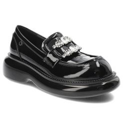 Czarne Półbuty Tuffoni Damskie Eleganckie Obuwie. Czarne półbuty damskie Tuffoni, bez wzorów, ze skóry, eleganckie, bez obcasa. Za 819.00 zł.
