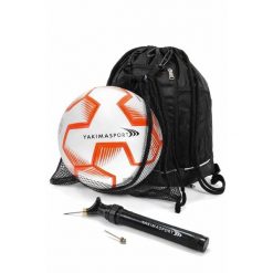 Zestaw piłkarski Yakimasport plecak z siatką + piłka nożna r.3 + pompka. Plecaki damskie YAKIMASPORT, bez wzorów, sportowe. Za 99.99 zł.