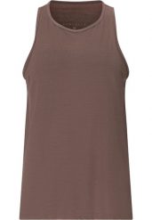 Damski tank top Athlecia Mota V2. Brązowe topy sportowe damskie Athlecia, bez wzorów, z materiału, bez ramiączek. Za 137.00 zł.