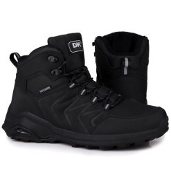 Buty męskie zimowe wysokie sportowe DK EXEC BLACK. Czarne buty sportowe na co dzień męskie DK, na zimę, bez zapięcia, trekkingowe. Za 189.00 zł.