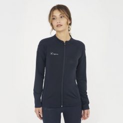 Kobieta Fitness Kurtka Z Zamkiem ALEDA. Niebieskie kurtki damskie Legea, m, bez wzorów, z materiału, bez kaptura. Za 80.00 zł.