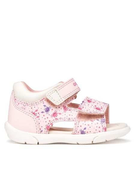 Geox Sandały B Sandal Zapito Girl B556FC 05404 C0811 Różowy. Czerwone sandały dziewczęce Geox, ze skóry, bez zapięcia. Za 143.99 zł.
