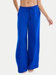 Triumph Spodnie materiałowe Summer 10227246 Niebieski Wide Leg. Niebieskie spodnie materiałowe damskie Triumph, bez wzorów, z materiału. Za 159.99 zł.