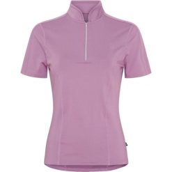 Damska koszulka do jazdy konnej Equipage Awesome. Fioletowe t-shirty damskie EQUIPAGE, bez wzorów, bez kołnierzyka. Za 237.50 zł.