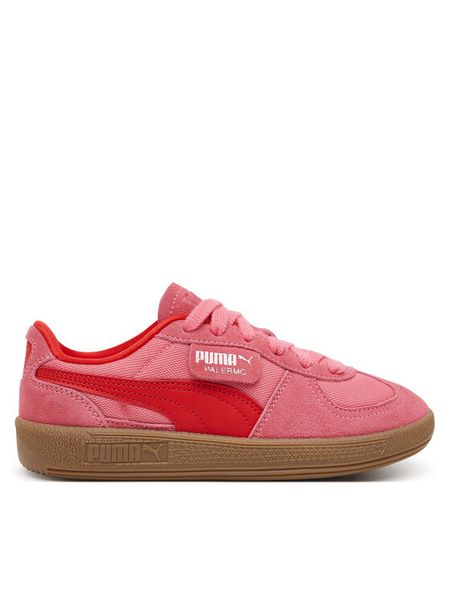 Puma Sneakersy Palermo Love Jr 400936 01 Różowy. Czerwone buty sportowe dziewczęce Puma, bez wzorów, ze skóry, bez zapięcia. Za 189.99 zł.