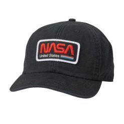 Czapka Z Daszkiem Hepcat NASA. Czarne czapki męskie American Needle, bez wzorów, z bawełny. Za 132.99 zł.