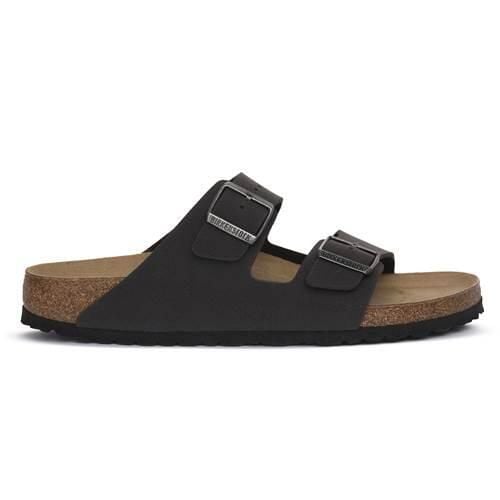 Klapki męskie Birkenstock Arizona Velvet. Czarne klapki i japonki męskie Birkenstock, z materiału. Za 425.35 zł.