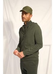 Just Cashmere Kaszmirowy kardigan "Elliot" w kolorze khaki rozmiar: L. Brązowe kardigany męskie Just Cashmere, l, bez wzorów, z kaszmiru, bez kołnierzyka. Za 568.34 zł.