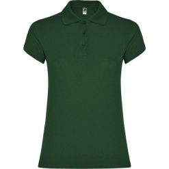 Damska Koszulka Polo W Gwiazdki. Zielone bluzki sportowe damskie ROLY, m, bez wzorów, bez ramiączek. Za 56.99 zł.