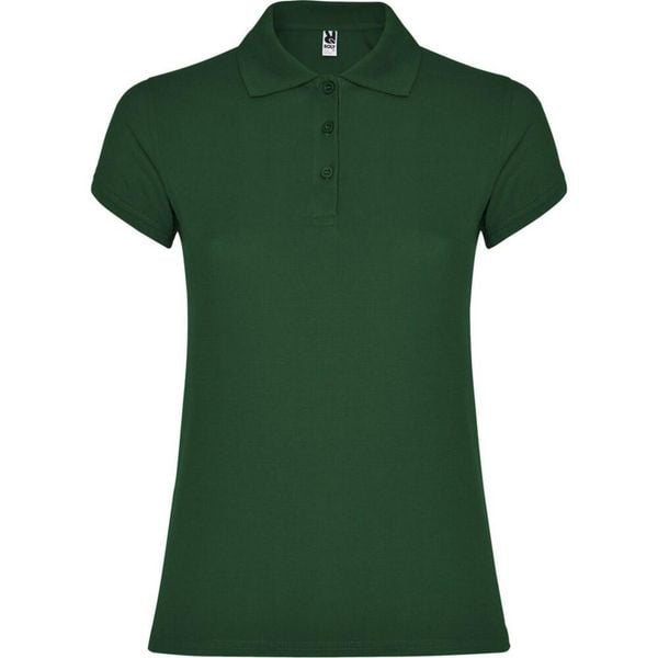 Damska Koszulka Polo W Gwiazdki. Zielone bluzki sportowe damskie ROLY, m, bez wzorów, bez ramiączek. Za 56.99 zł.