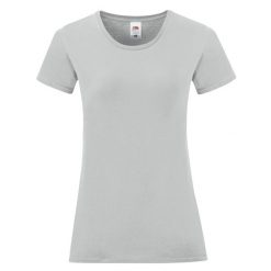 Koszulka Damska Iconic 150. Szare bluzki damskie Fruit of the Loom, l, bez wzorów, sportowe, bez kołnierzyka, bez ramiączek. Za 28.99 zł.
