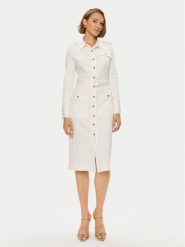 Tommy Hilfiger Sukienka koszulowa Utility Shirt Dress Ls WW0WW42269 Biały Regular Fit. Białe sukienki damskie Tommy Hilfiger, l, bez wzorów, z bawełny, bez kołnierzyka, bez ramiączek, koszulowe. Za 949.99 zł.
