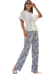 Heine Bluzka w kolorze kremowym rozmiar: 50. Brązowe bluzki damskie Heine, bez wzorów, bez kołnierzyka, bez ramiączek. Za 78.99 zł.