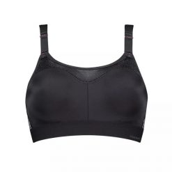 Biustonosz dla kobiet Triumph Triaction Control Lite W01. Czarne biustonosze sportowe damskie Triumph, bez wzorów, z materiału. Za 265.00 zł.