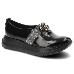 Czarne Półbuty Lamanti Eleganckie Skórzane Mokasyny Damskie. Czarne mokasyny damskie LAMANTI, ze skóry. Za 339.00 zł.