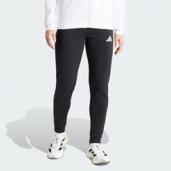 Spodnie dresowe Entrada26. Białe spodnie sportowe damskie Adidas, l, z bawełny, na fitness i siłownię. Za 199.00 zł.
