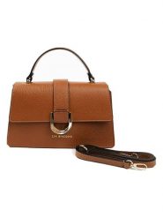 Lia Biassoni Skórzana torebka w kolorze jasnobrązowym - 25 x 16 x 8 cm rozmiar: onesize. Brązowe torebki klasyczne damskie Lia Biassoni, bez wzorów, z materiału, bez dodatków. Za 304.99 zł.