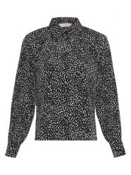 MOSS COPENHAGEN Bluzka "Jace Rhian"w kolorze czarno-białym rozmiar: XS. Białe bluzki damskie MOSS COPENHAGEN, xs, bez wzorów, bez kołnierzyka, bez ramiączek. Za 113.36 zł.