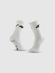 4F Skarpetki długie (2-pack) męskie 4F | Robert Lewandowski - białe 39-42. Białe skarpetki męskie 4f, bez wzorów, z bawełny. Za 59.99 zł.