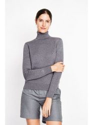 ASSUILI Golf w kolorze szarym rozmiar: 38. Szare golfy damskie Assuili, bez wzorów, bez ramiączek. Za 139.20 zł.