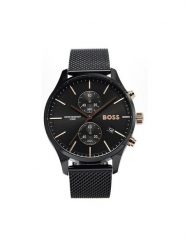 Boss Zegarek Associate 1513811 Czarny. Czarne, analogowe zegarki męskie Boss. Za 1,499.00 zł.