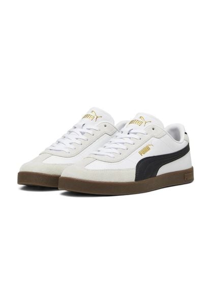 Buty damskie sportowe sneakersy Puma CLUB II ERA. Białe buty sportowe na co dzień damskie Puma, bez wzorów, ze skóry, trekkingowe. Za 219.00 zł.